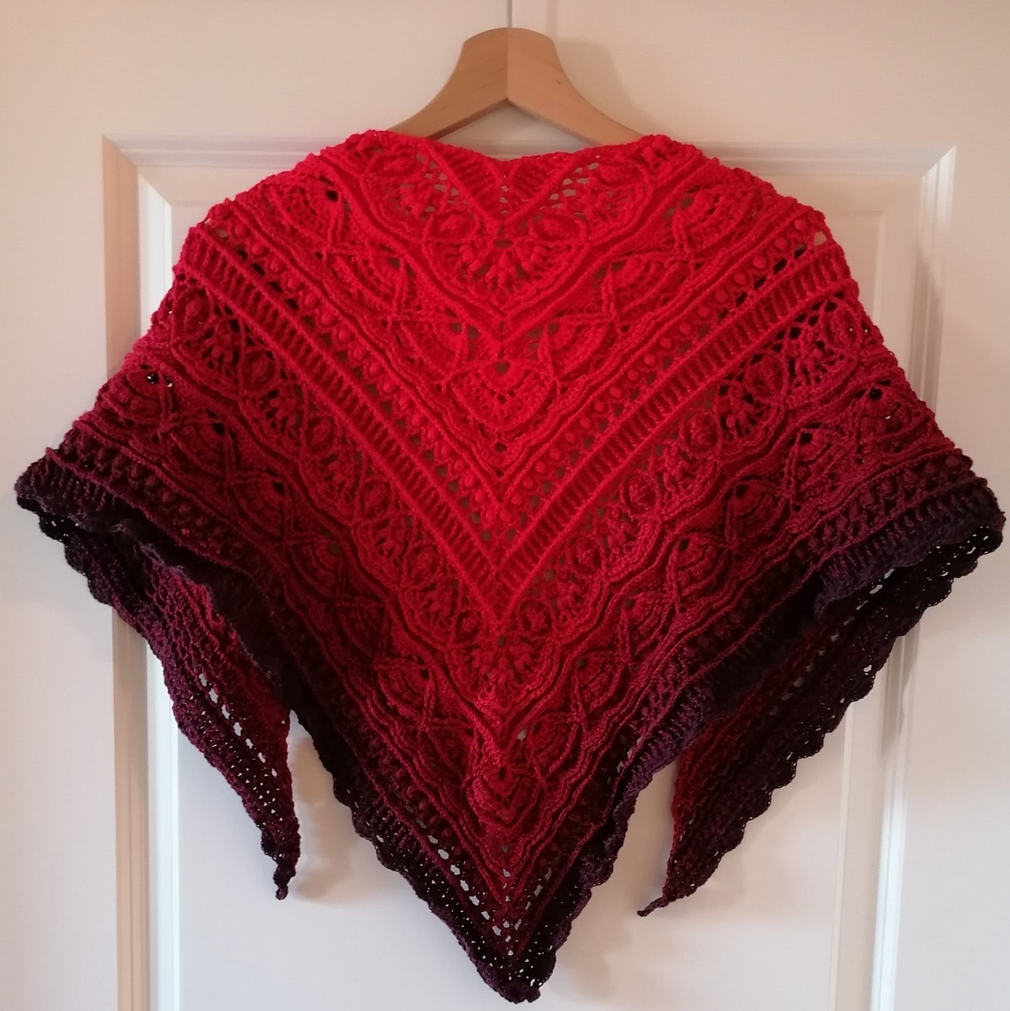 Alaska Shawl (Color: Red) - 60-140cm