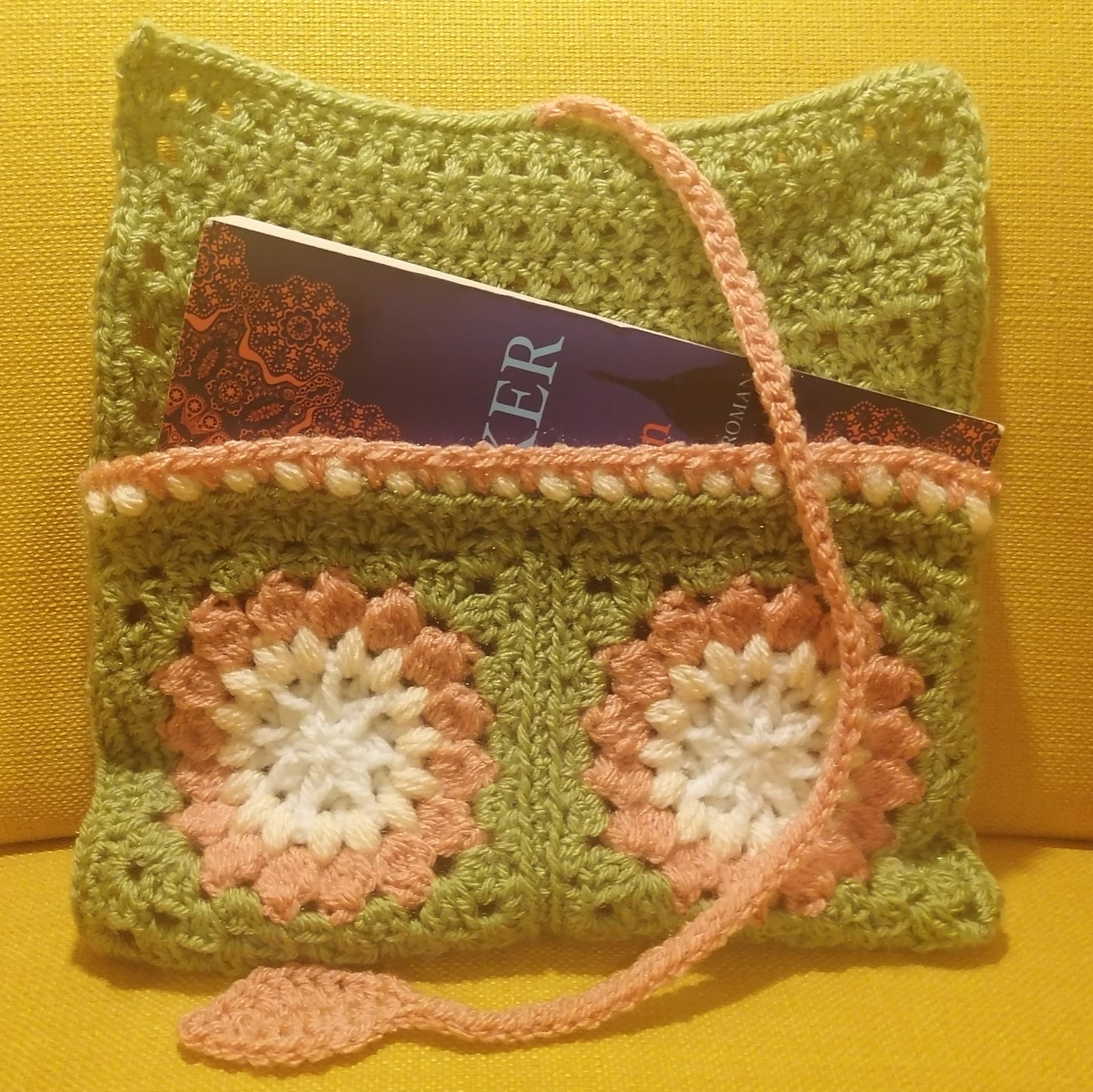 Buchtasche Blumen - ca. 14x24cm