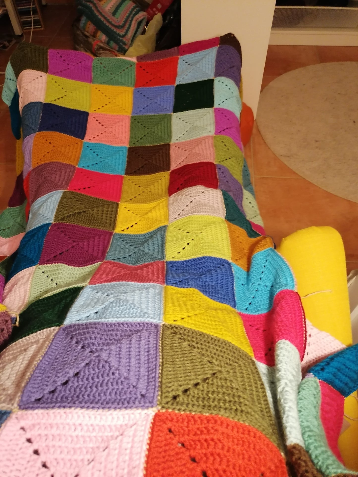 Häkeldecke Kunterbuntes Durcheinander - 120x170cm