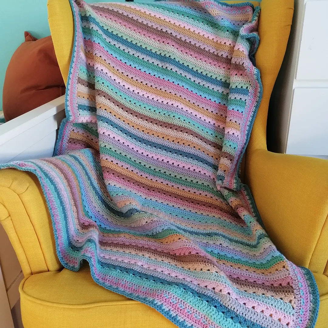 Stripes in Pastel Blanket - 95x150cm