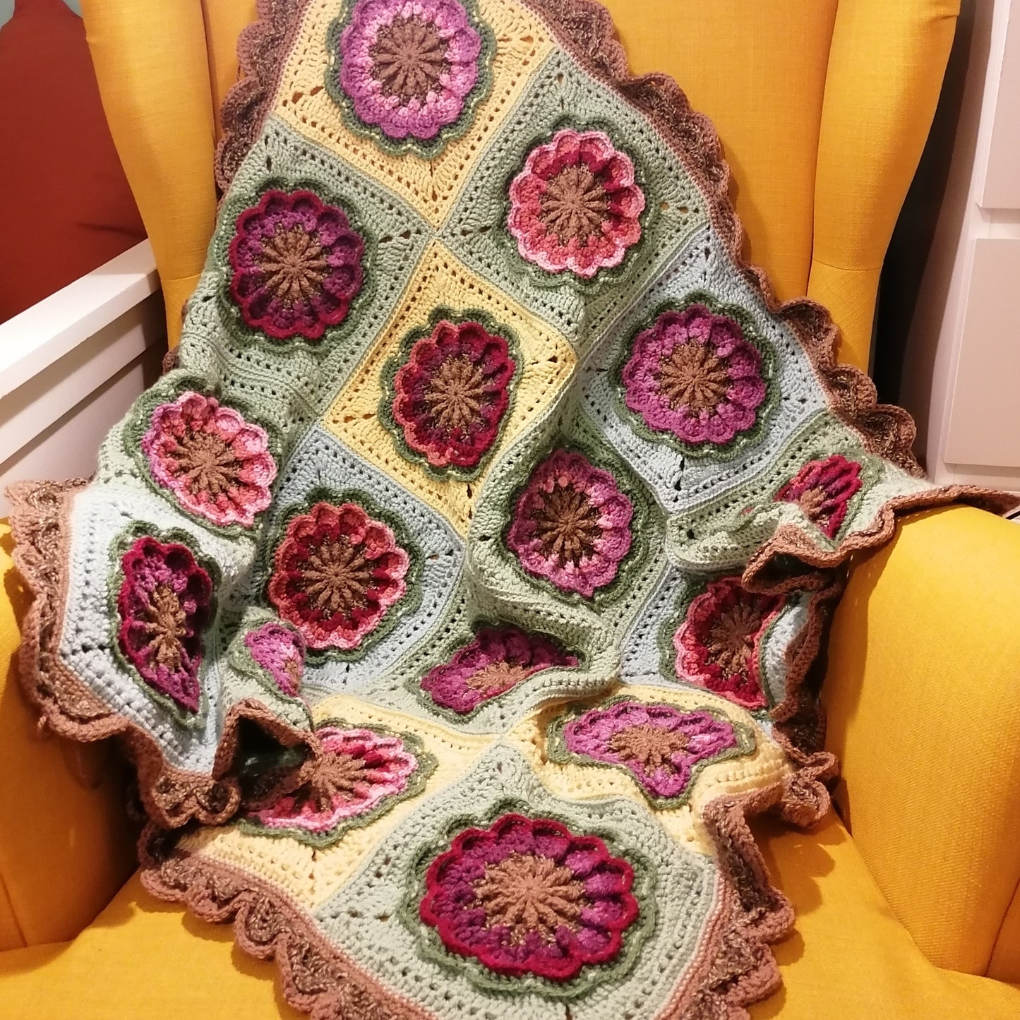 Babydecke Blümchen - 95x95cm