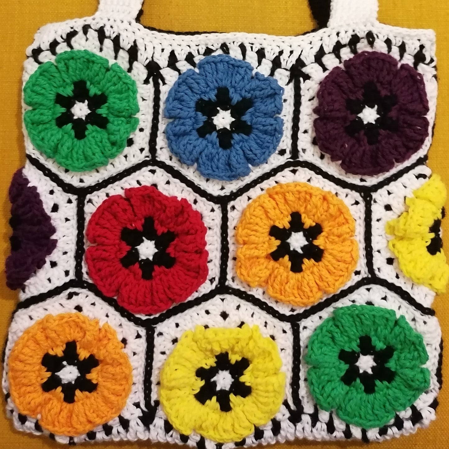 Häkeltasche Blumen
