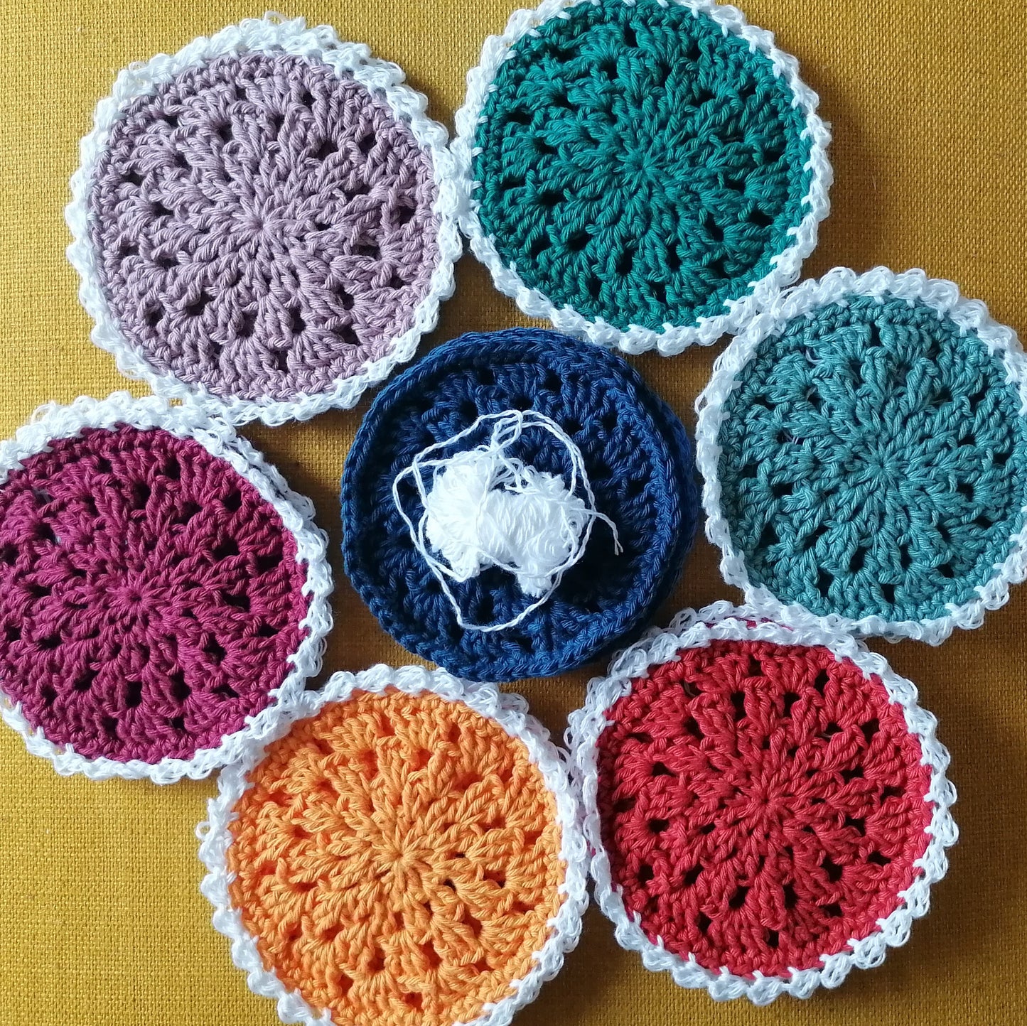 Untersetzer unifarben (4er-Set)