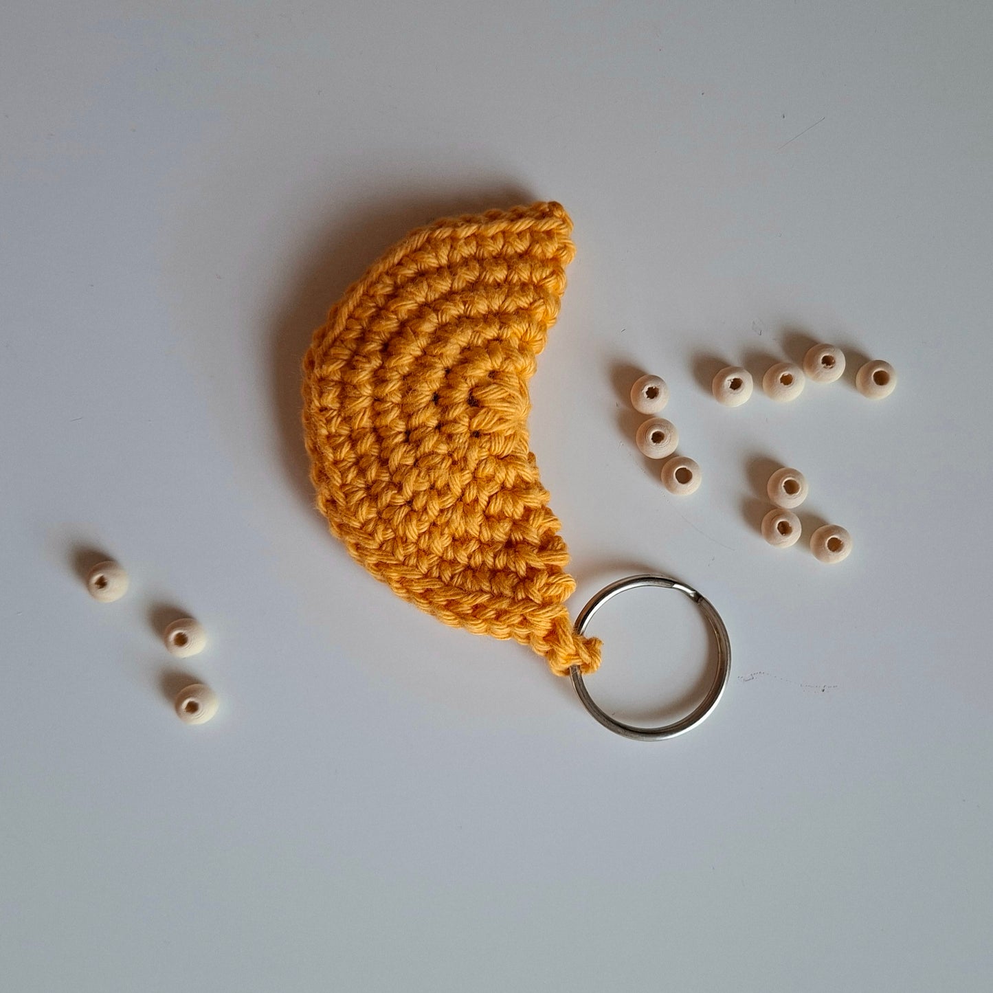 Schlüsselanhänger Fidget Toy (mit Holzperlen)