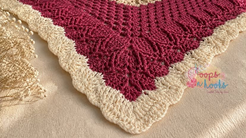 Häkelanleitung - Springtime Whispers Shawl (UK/ US terms)