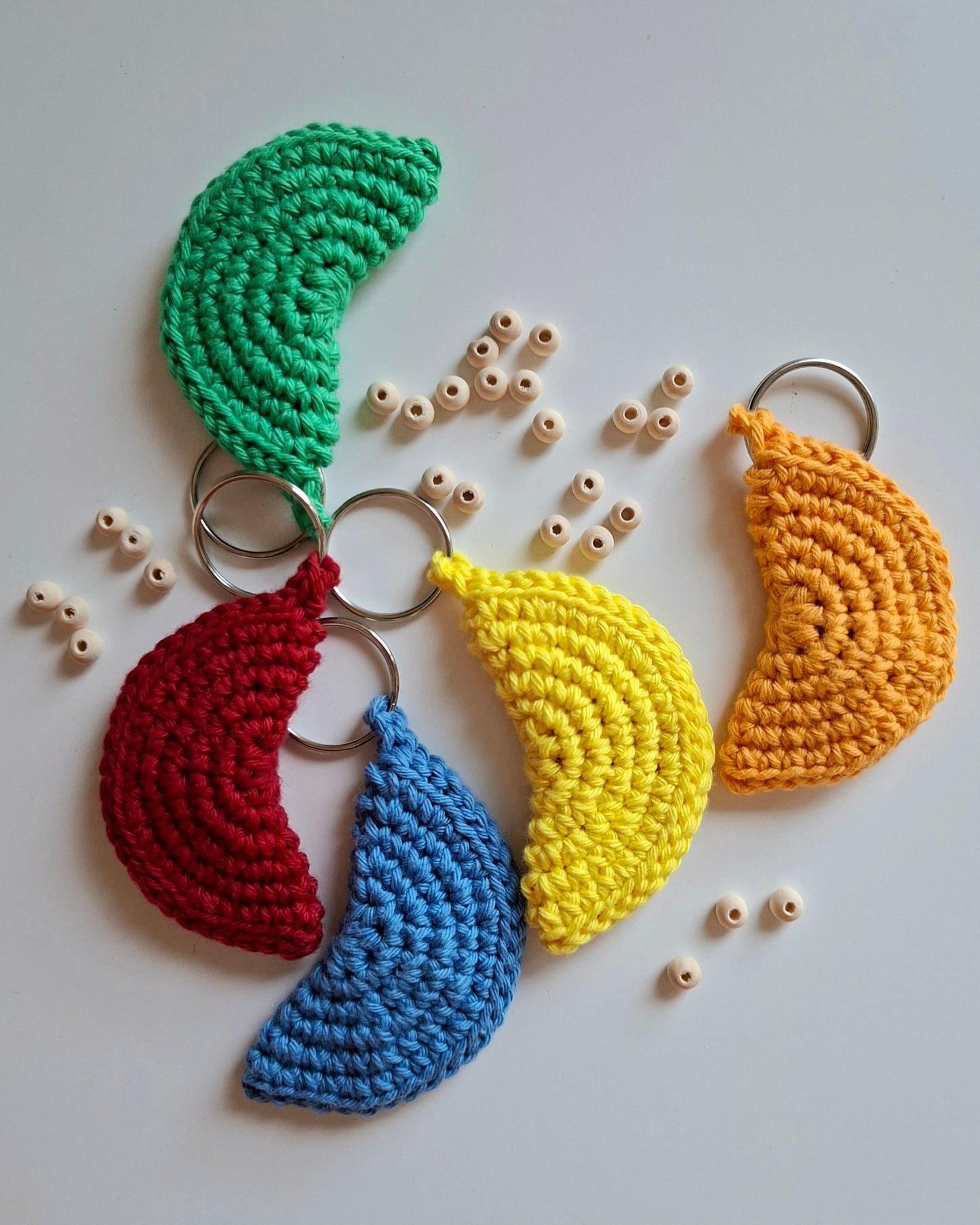 Schlüsselanhänger Fidget Toy (mit Holzperlen)