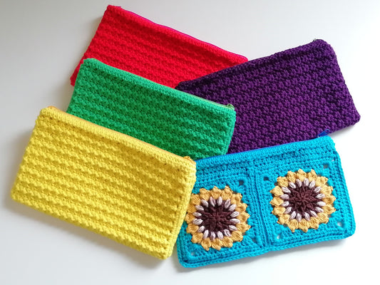 Etui mit Reißverschluss - Sterne (einfarbig)