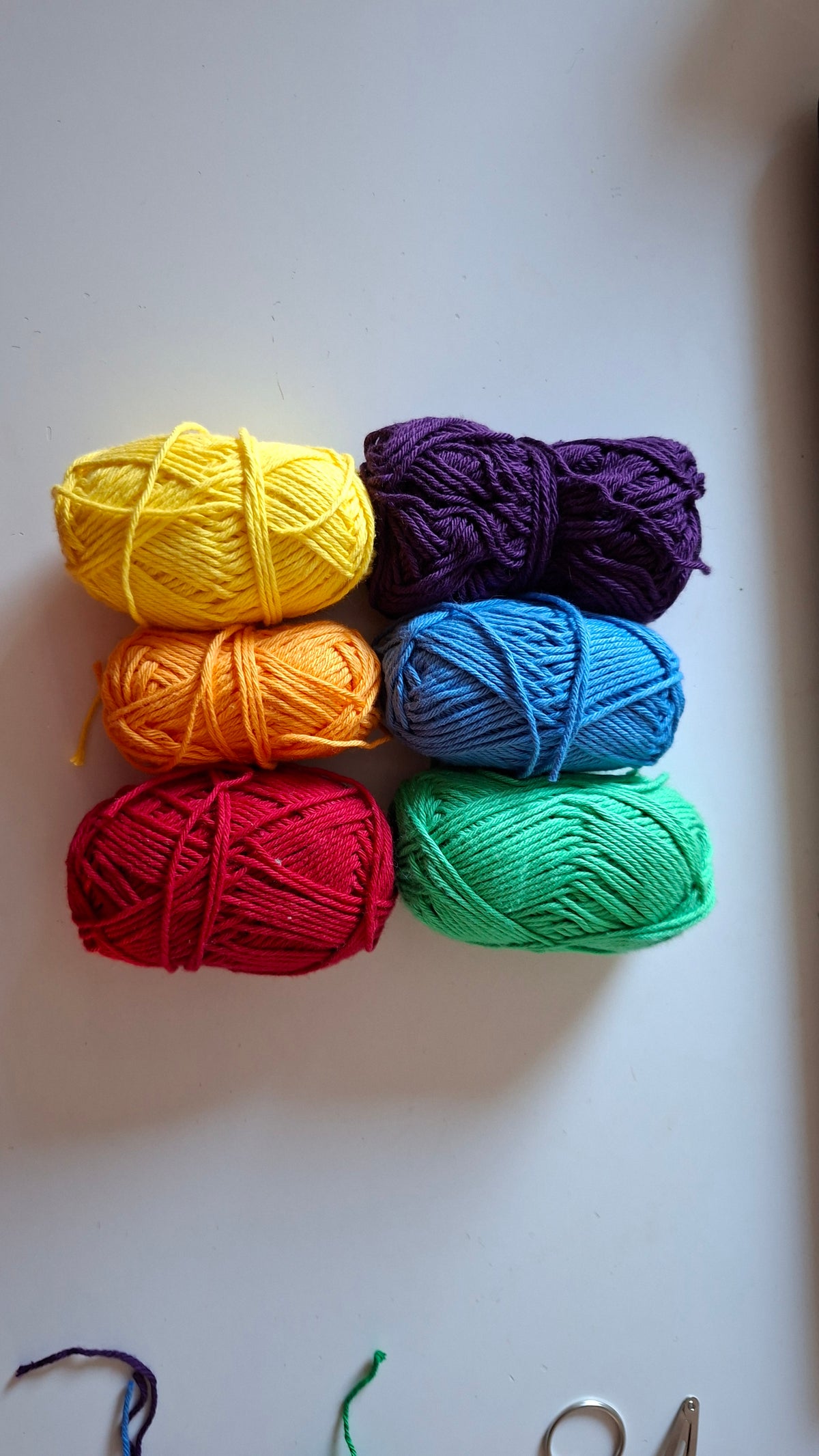 Häkelanleitung - Rainbow Keychain (US/UK terms)